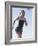Low Angle View of a Woman Running-null-Framed Photographic Print