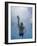 Low Angle View of a Young Man Swimming Underwater-null-Framed Photographic Print