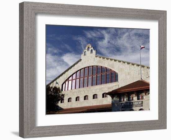 Low Angle View of an Amphitheater, Cowtown Coliseum, Fort Worth Stockyards, Fort Worth, Texas, USA-null-Framed Photographic Print