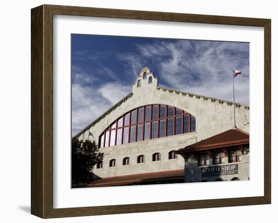 Low Angle View of an Amphitheater, Cowtown Coliseum, Fort Worth Stockyards, Fort Worth, Texas, USA-null-Framed Photographic Print