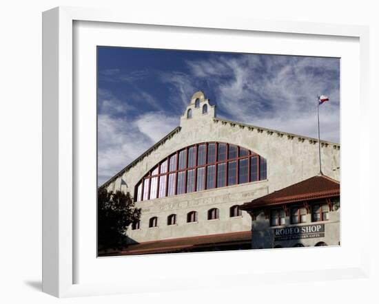 Low Angle View of an Amphitheater, Cowtown Coliseum, Fort Worth Stockyards, Fort Worth, Texas, USA-null-Framed Photographic Print