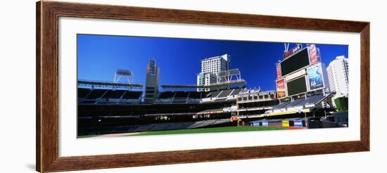 Low angle view of baseball park, Petco Park, San Diego, California, USA-null-Framed Photographic Print