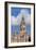 Low Angle View of Big Ben and Houses of Parliament, City of Westminster, London, England-null-Framed Photographic Print