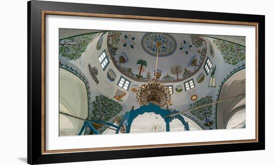 Low angle view of ceiling of Abuhav Synagogue, Safed (Zfat), Galilee, Israel-null-Framed Photographic Print