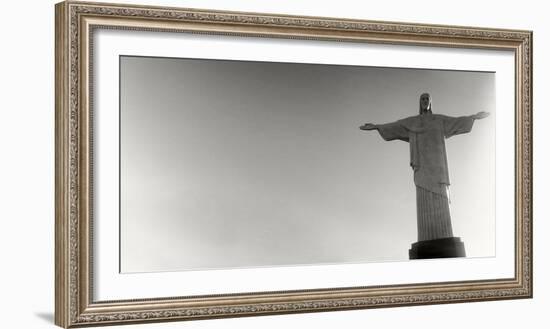 Low Angle View of Christ the Redeemer, Corcovado, Rio De Janeiro, Brazil-null-Framed Photographic Print