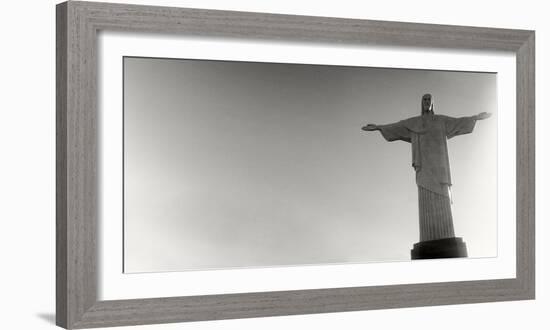 Low Angle View of Christ the Redeemer, Corcovado, Rio De Janeiro, Brazil-null-Framed Photographic Print