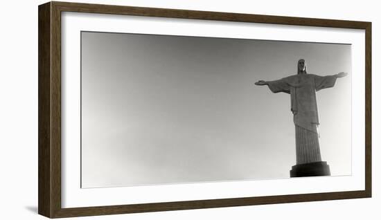 Low Angle View of Christ the Redeemer, Corcovado, Rio De Janeiro, Brazil-null-Framed Photographic Print