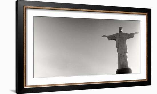 Low Angle View of Christ the Redeemer, Corcovado, Rio De Janeiro, Brazil--Framed Photographic Print
