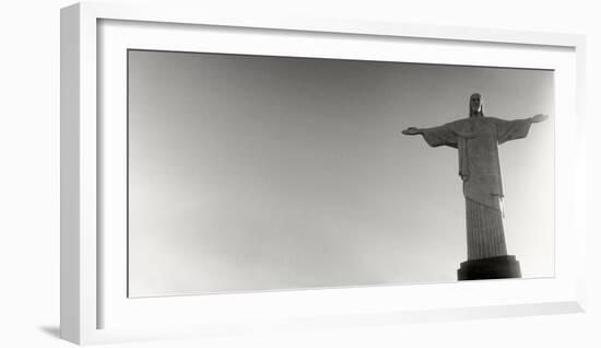 Low Angle View of Christ the Redeemer, Corcovado, Rio De Janeiro, Brazil-null-Framed Photographic Print