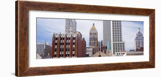 Low Angle View of Downtown Skyline, Tulsa, Oklahoma, USA 2012-null-Framed Photographic Print