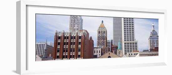 Low Angle View of Downtown Skyline, Tulsa, Oklahoma, USA 2012-null-Framed Photographic Print