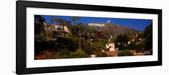 Low angle view of Hollywood Sign, Los Angeles, California, USA-null-Framed Photographic Print