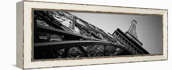 Low Angle View of Las Vegas Replica Eiffel Tower, Paris Las Vegas, Las Vegas, Nevada, USA-null-Framed Stretched Canvas