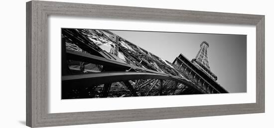 Low Angle View of Las Vegas Replica Eiffel Tower, Paris Las Vegas, Las Vegas, Nevada, USA-null-Framed Photographic Print