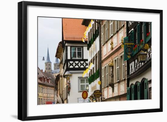 Low Angle View of Lower Town Buildings, Bamberg, Bavaria, Germany--Framed Photographic Print