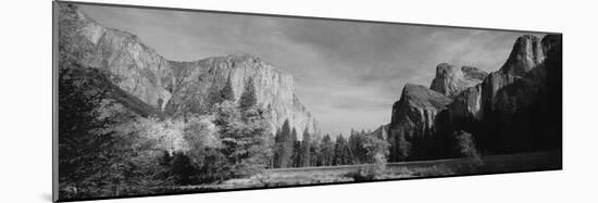 Low Angle View of Mountains in a National Park, Yosemite National Park, California, USA-null-Mounted Photographic Print