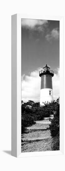 Low Angle View of Nauset Lighthouse, Nauset Beach, Eastham, Cape Cod, Barnstable County-null-Framed Premier Image Canvas