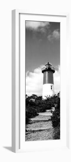 Low Angle View of Nauset Lighthouse, Nauset Beach, Eastham, Cape Cod, Barnstable County-null-Framed Photographic Print