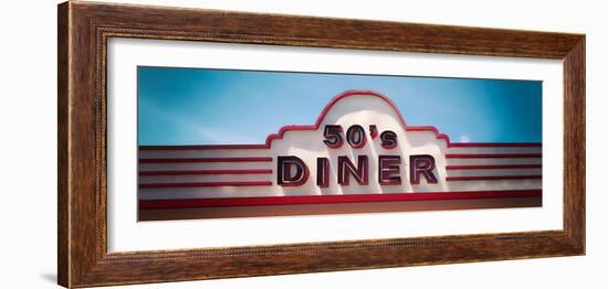 Low angle view of restaurant, 50s Diner, Baguio City, Luzon, Philippines, USA-null-Framed Photographic Print