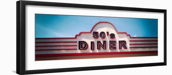 Low angle view of restaurant, 50s Diner, Baguio City, Luzon, Philippines, USA-null-Framed Photographic Print