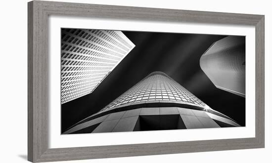 Low Angle View of Skyscrapers, City of Los Angeles, Los Angeles County, California, USA-null-Framed Photographic Print