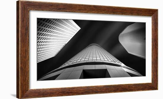 Low Angle View of Skyscrapers, City of Los Angeles, Los Angeles County, California, USA-null-Framed Photographic Print