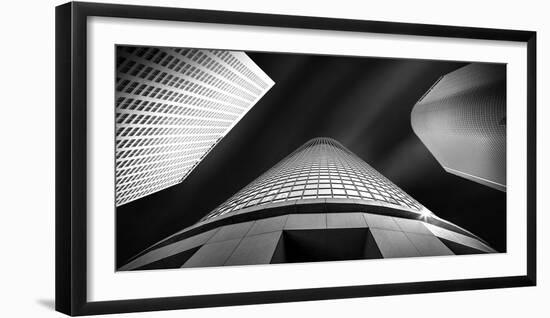 Low Angle View of Skyscrapers, City of Los Angeles, Los Angeles County, California, USA-null-Framed Photographic Print