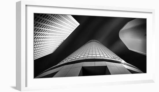 Low Angle View of Skyscrapers, City of Los Angeles, Los Angeles County, California, USA-null-Framed Photographic Print