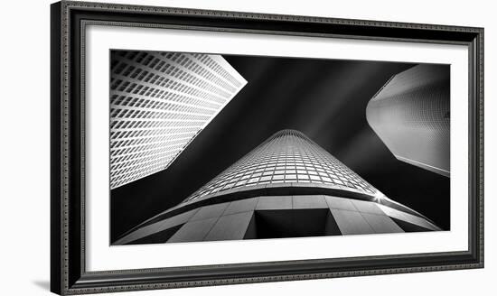 Low Angle View of Skyscrapers, City of Los Angeles, Los Angeles County, California, USA-null-Framed Photographic Print