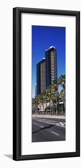 Low angle view of skyscrapers in a city, San Diego, California, USA-null-Framed Photographic Print