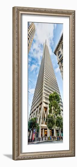 Low Angle View of Skyscrapers, Transamerica Pyramid, San Francisco, California, USA-null-Framed Photographic Print