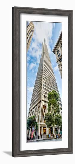 Low Angle View of Skyscrapers, Transamerica Pyramid, San Francisco, California, USA-null-Framed Photographic Print