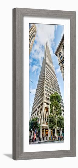 Low Angle View of Skyscrapers, Transamerica Pyramid, San Francisco, California, USA-null-Framed Photographic Print