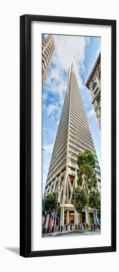 Low Angle View of Skyscrapers, Transamerica Pyramid, San Francisco, California, USA-null-Framed Photographic Print