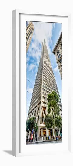 Low Angle View of Skyscrapers, Transamerica Pyramid, San Francisco, California, USA-null-Framed Photographic Print