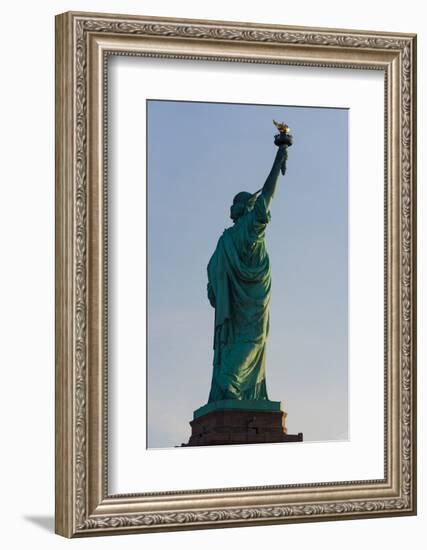 Low angle view of Statue Of Liberty, Manhattan, New York City, New York State, USA-null-Framed Photographic Print