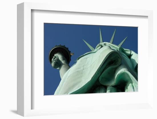 Low angle view of Statue Of Liberty, Manhattan, New York City, New York State, USA-null-Framed Photographic Print