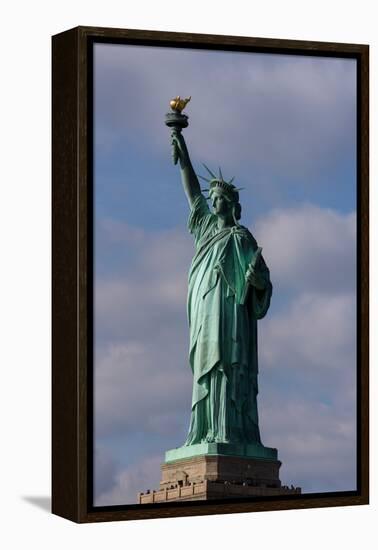 Low angle view of Statue Of Liberty, Manhattan, New York City, New York State, USA-null-Framed Premier Image Canvas