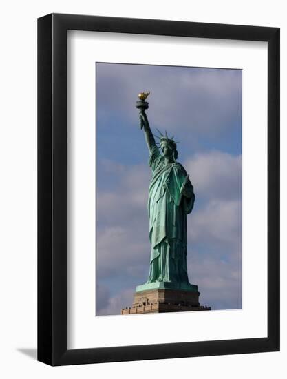 Low angle view of Statue Of Liberty, Manhattan, New York City, New York State, USA-null-Framed Photographic Print