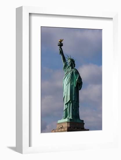 Low angle view of Statue Of Liberty, Manhattan, New York City, New York State, USA-null-Framed Photographic Print