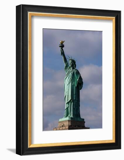 Low angle view of Statue Of Liberty, Manhattan, New York City, New York State, USA-null-Framed Photographic Print