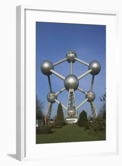 Low Angle View of the Atomium, Brussels, Belgium-null-Framed Giclee Print