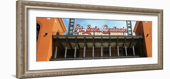 Low Angle View of the Busch Stadium in St. Louis, Missouri, USA-null-Framed Photographic Print