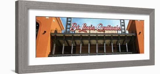 Low Angle View of the Busch Stadium in St. Louis, Missouri, USA-null-Framed Photographic Print