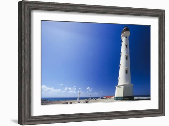 Low Angle View Of The California Lighthouse, Aruba-George Oze-Framed Photographic Print