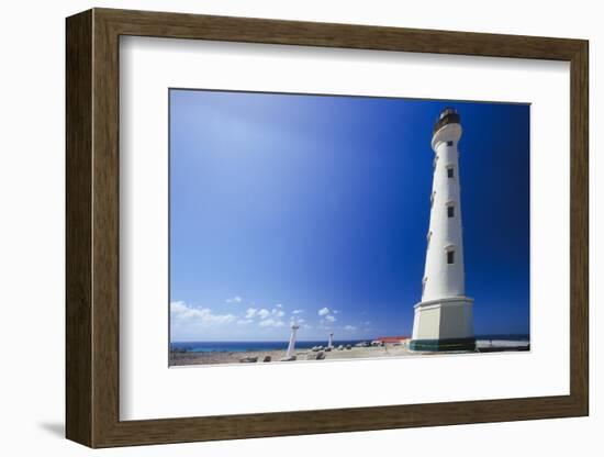 Low Angle View Of The California Lighthouse, Aruba-George Oze-Framed Photographic Print