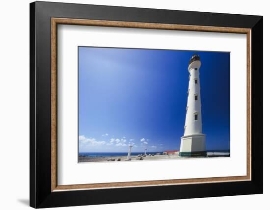 Low Angle View Of The California Lighthouse, Aruba-George Oze-Framed Photographic Print