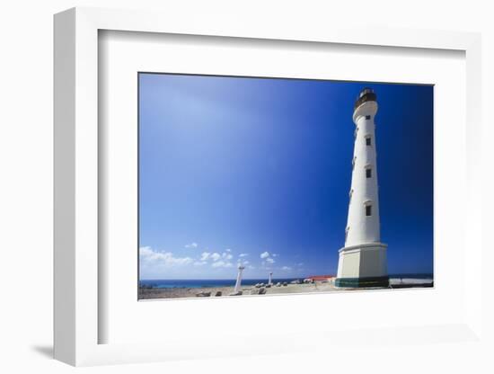 Low Angle View Of The California Lighthouse, Aruba-George Oze-Framed Photographic Print