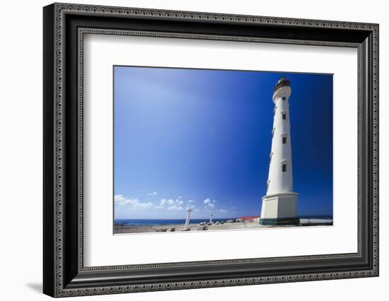 Low Angle View Of The California Lighthouse, Aruba-George Oze-Framed Photographic Print