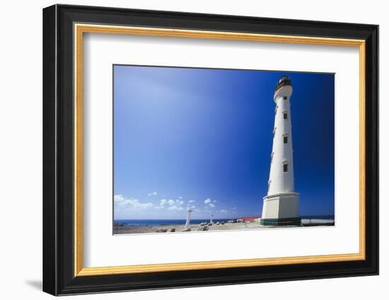 Low Angle View Of The California Lighthouse, Aruba-George Oze-Framed Photographic Print